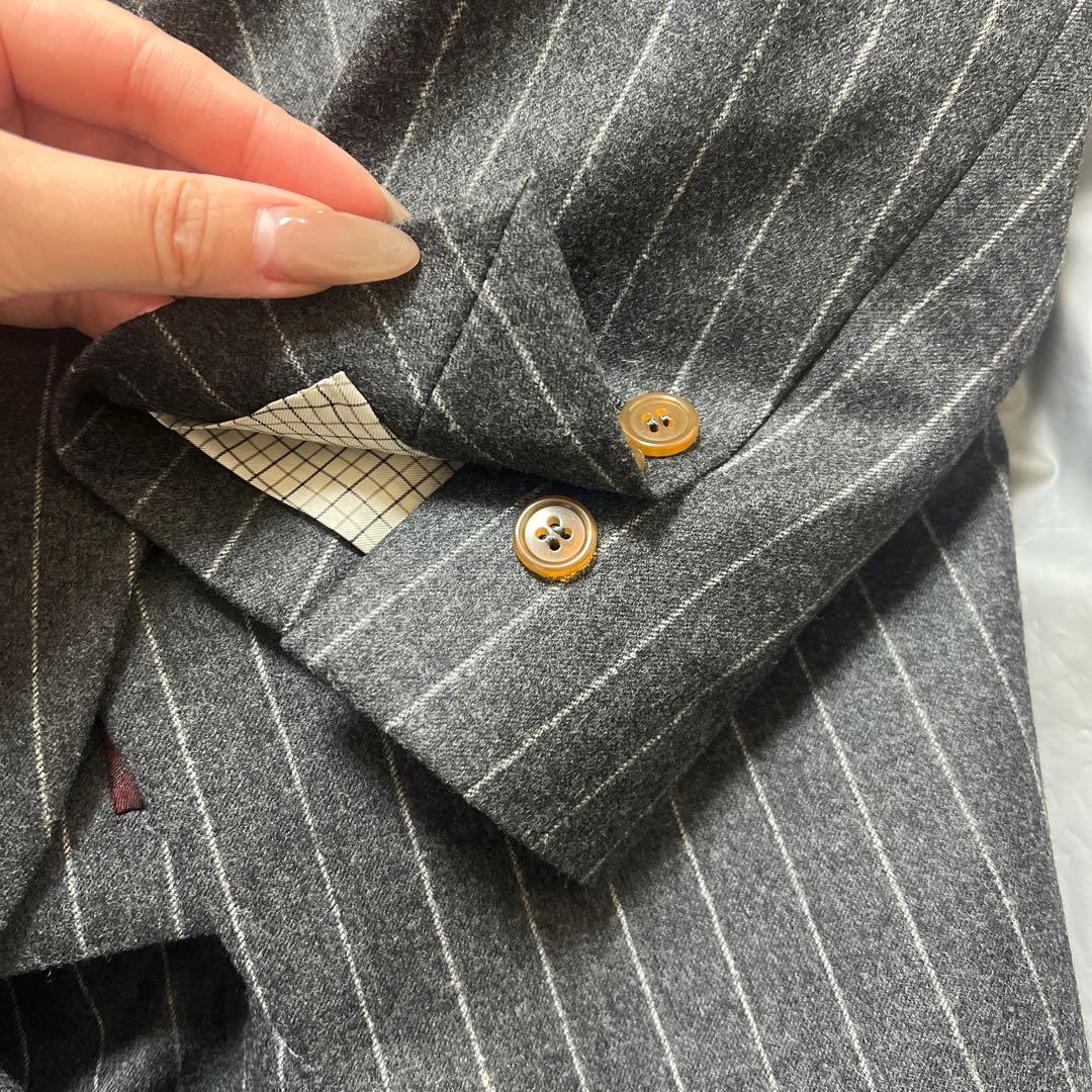 Vivienne Westwood ビジネススーツ 44サイズ グレーストライプ
