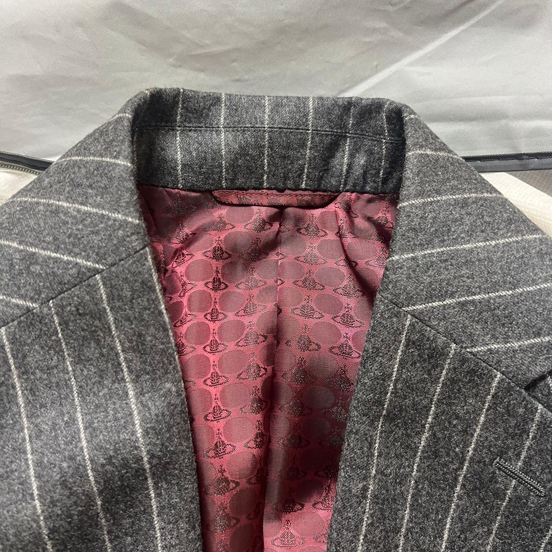 Vivienne Westwood ビジネススーツ 44サイズ グレーストライプ