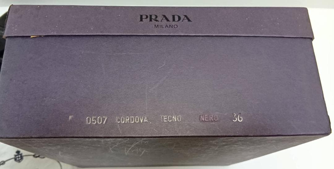 R*n様 PRADA プラダ コンバットブーツ 23cm ブラッシュドレザー×ナ