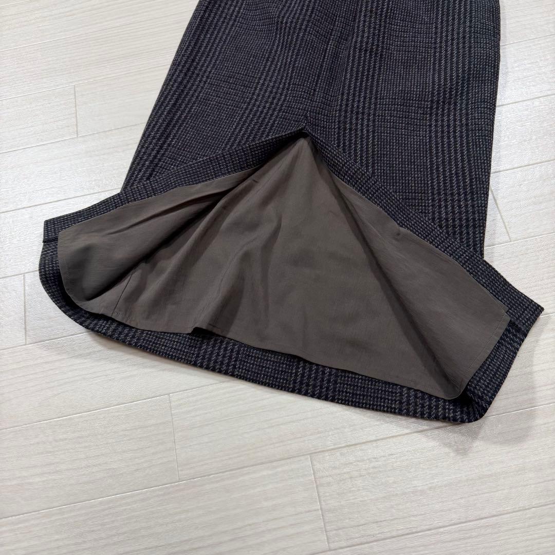 極美品 ウィムガゼット グレンチェック タイトスカート S