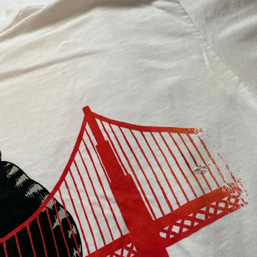 希少　Lサイズ　クリバンキャット　Tシャツ　USA　BRIDGE　橋