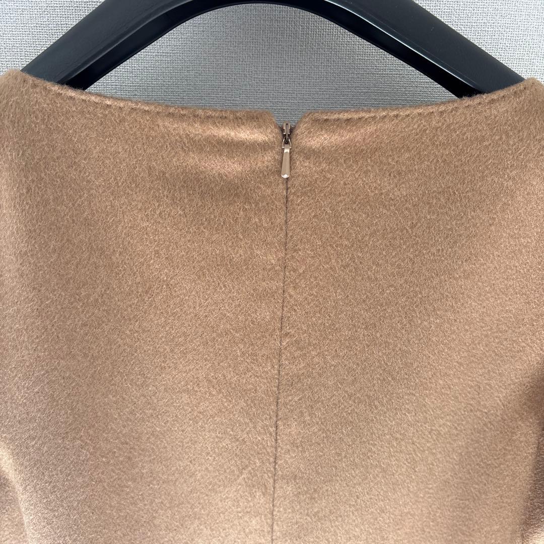 あ*゜様 Max Mara 白タグ キャメル100% ワンピース 38 イタリア