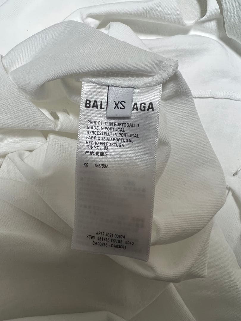 BALENCIAGA バレンシアガ 21SS デストロイオーバーサイズTシャツ