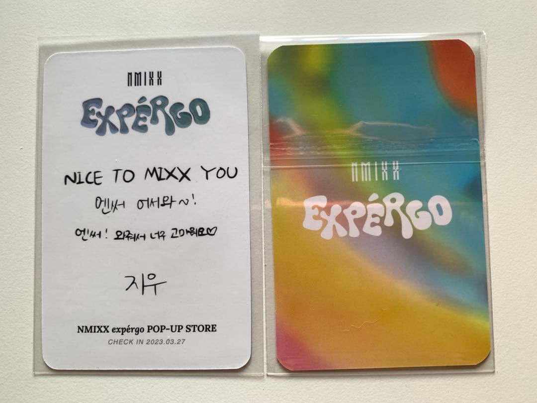NMIXX EXPERGO popup 入場　全日程特典　セット　ジウ