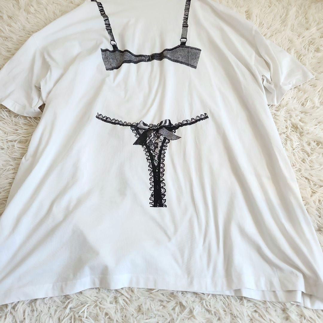 【レア美品】Vaquera バケラ　ブラプリント　半袖Tシャツ　ワンピース