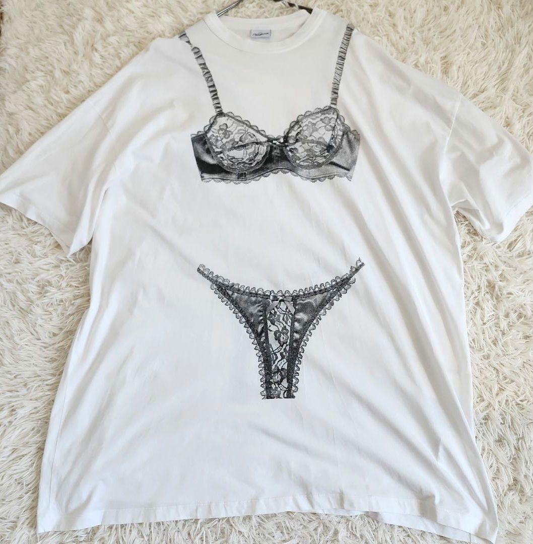 【レア美品】Vaquera バケラ　ブラプリント　半袖Tシャツ　ワンピース