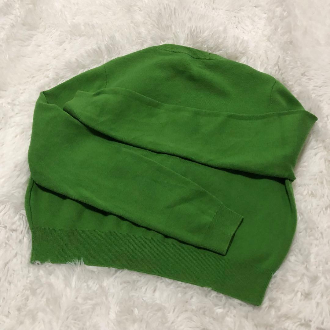 CABan コットンカシミヤクルーネックカーディガン　グリーン　VERY