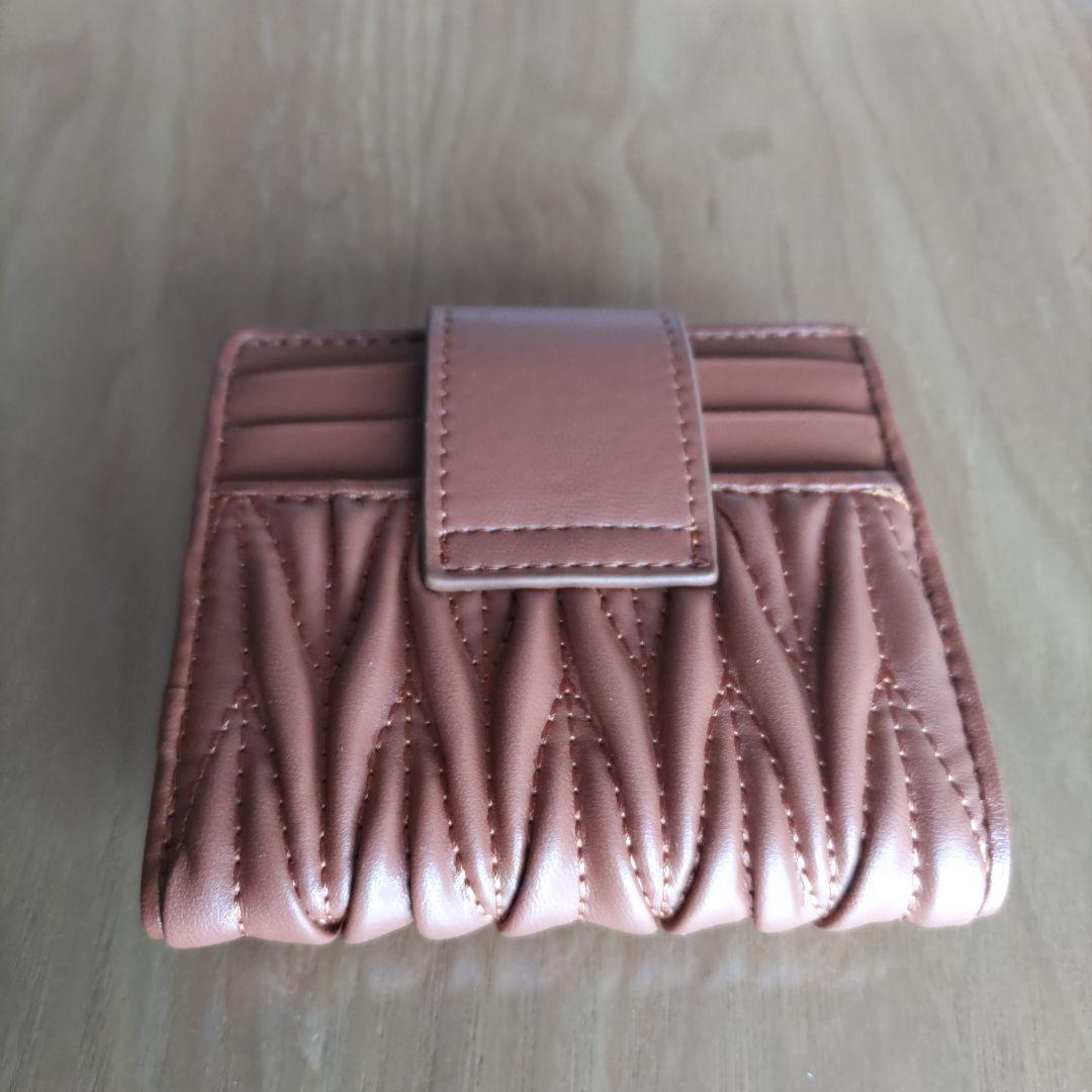 miu miu 　ブラウン　二つ折り財布　ノベルティ品　新品未使用品