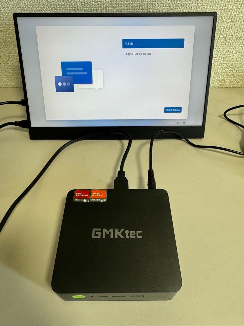 GMKtek ミニpc AMD Ryzen9 Windows 11 Pro