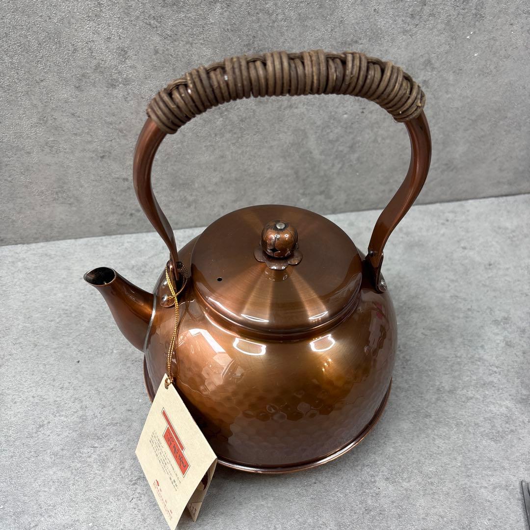 新品レア！新光堂　純銅　2.3ℓ ニッケルめっき加工　やかん　ケトル