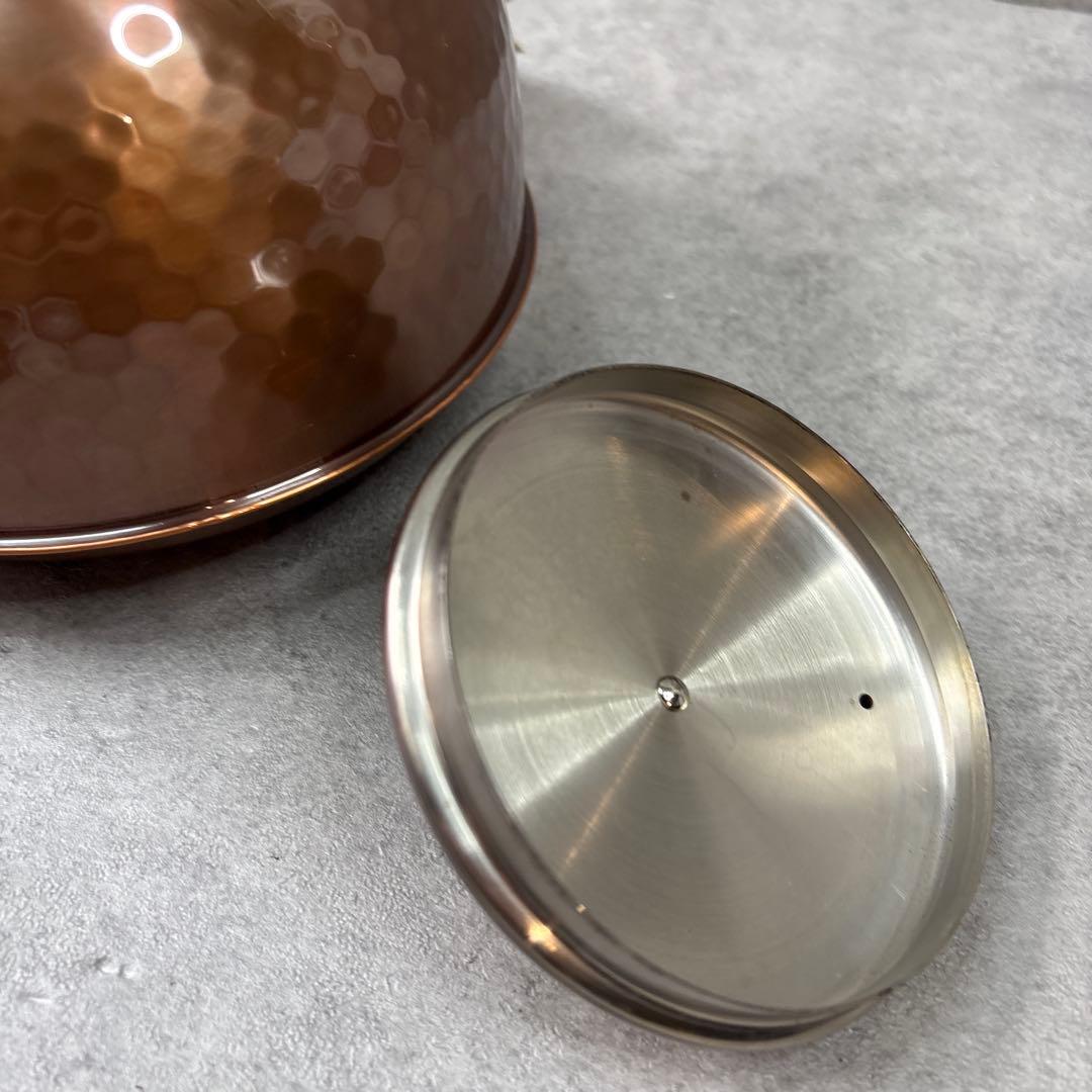 新品レア！新光堂　純銅　2.3ℓ ニッケルめっき加工　やかん　ケトル