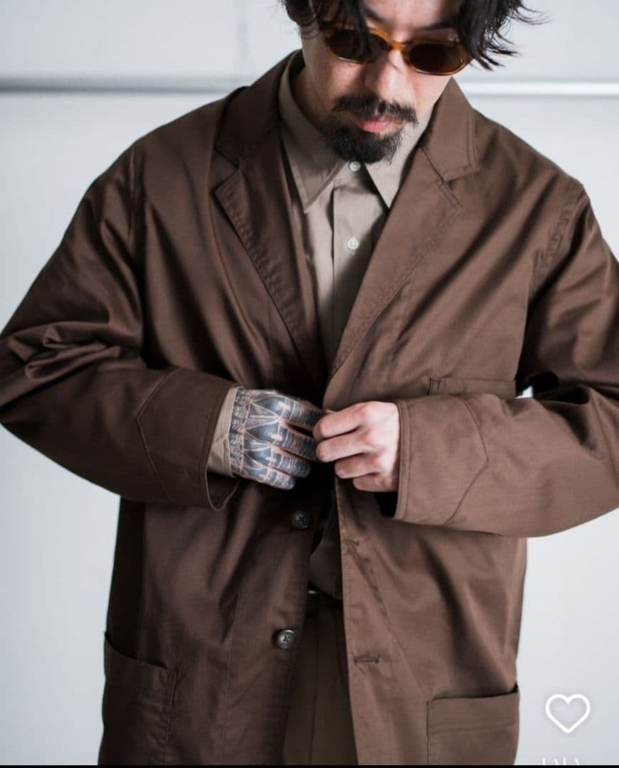 新品未使用FOUNDOUR WORK JACKET ブラウン 完売品 金子恵治