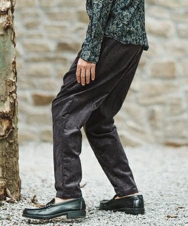 CAMBIO コーデュロイ バルーン テーパード パンツ Lサイズ カンビオ