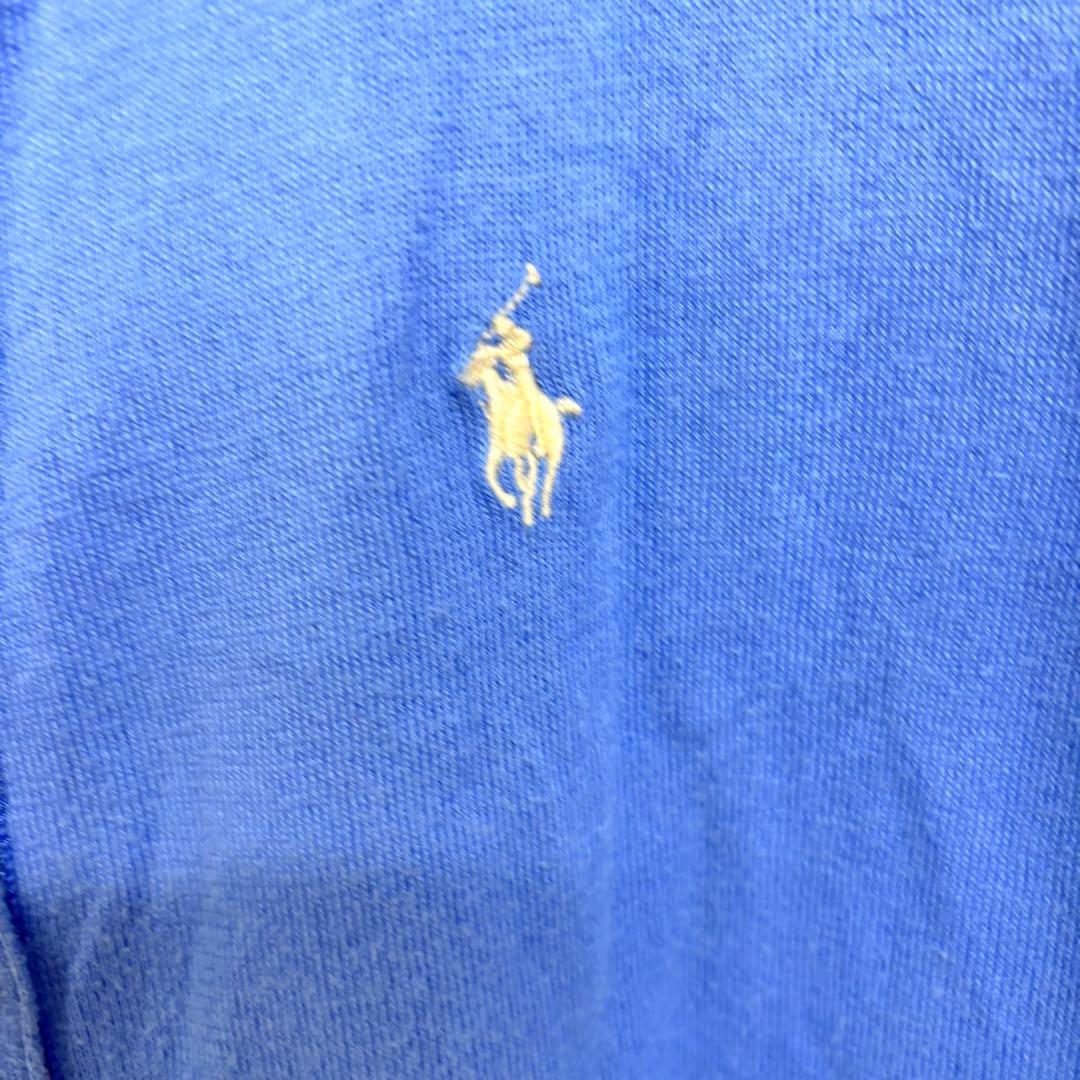 ポロラルフローレンRalph Lauren カーディガン 長袖　水色綿M（A2