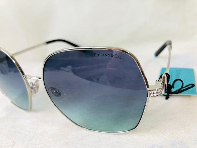 定価6.1万ティファニーTiffany&Coサングラス眼鏡メガネ正規めがねブルー