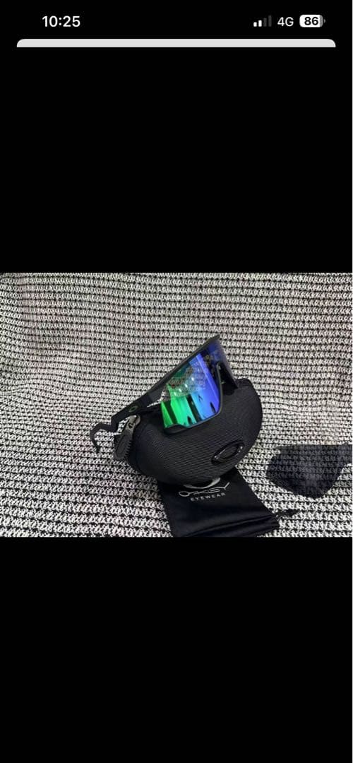 Oakley ミラーグリーン サングラス　ぴーちゃん