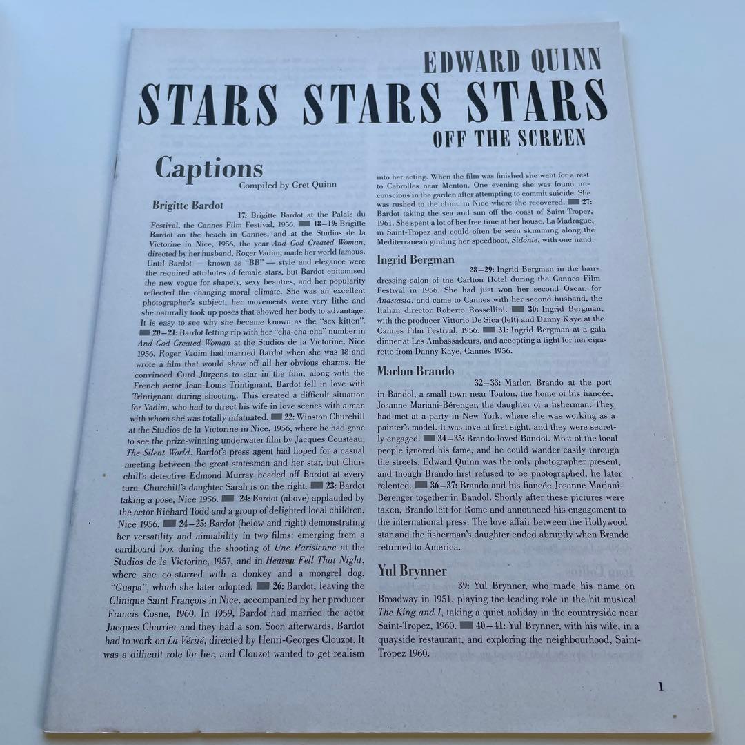 洋書・写真集「STARS OFF THE SCREEN」希少・スターのオフ