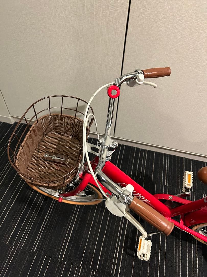 【送料込み】CLAIRE 幼児用自転車/ 補助輪 補助ハンドル 付き 15インチ