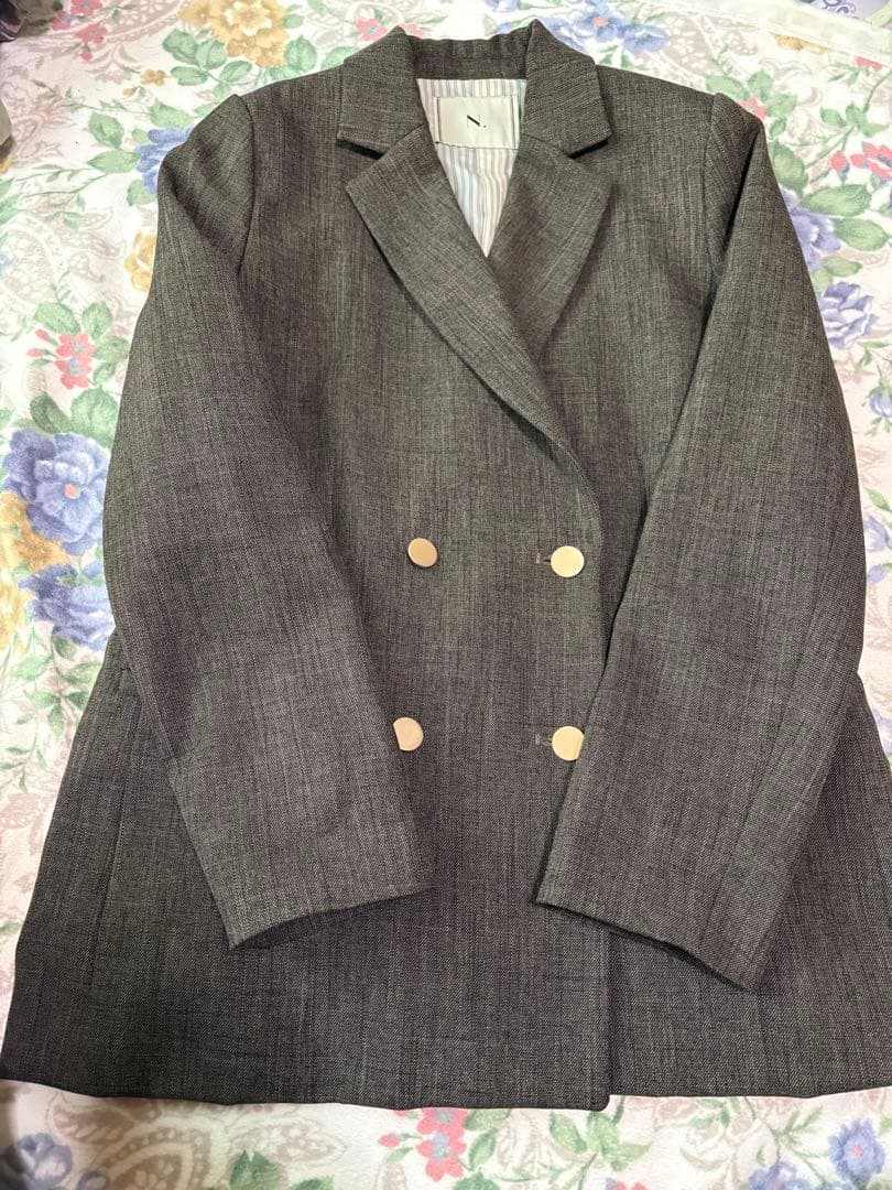 美品【松井愛莉さん着用】ダブルブレストテーラードジャケット《WEB限定商品》