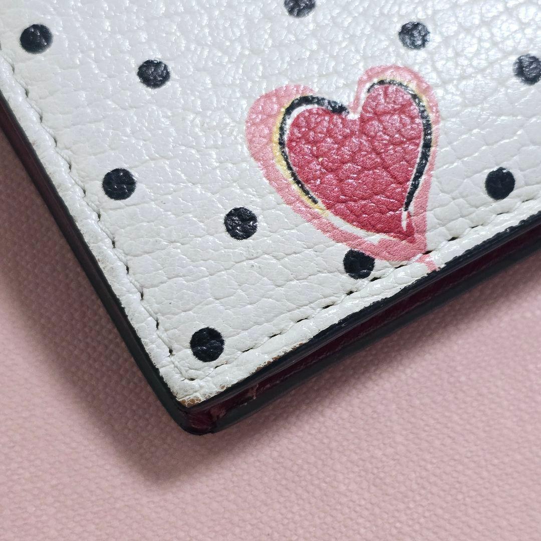 もっちー様✨ミュウミュウ ラムールコレクション 二つ折り財布 ハート ドット