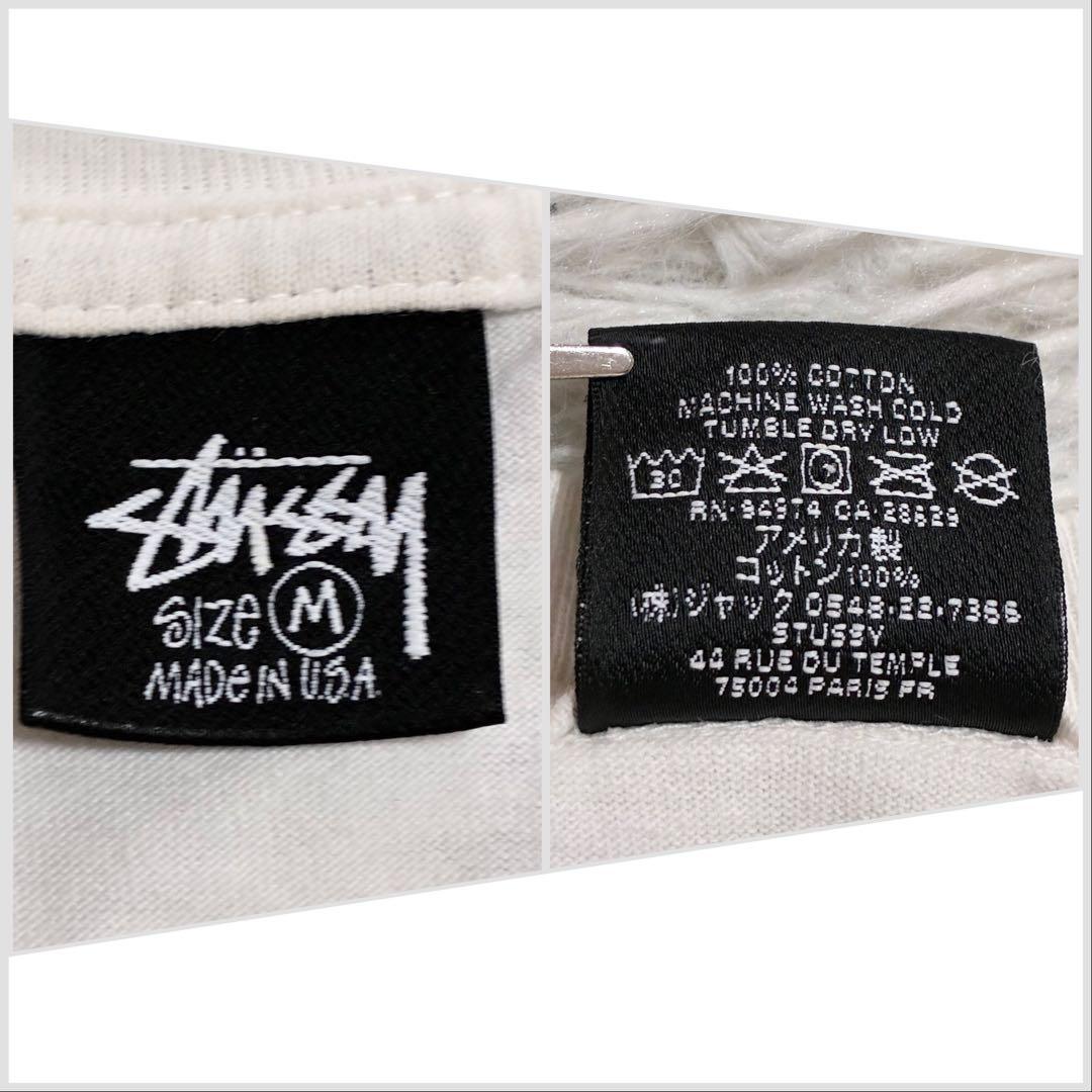 【STUSSY】USA製 vintage SSリンク Tシャツ M
