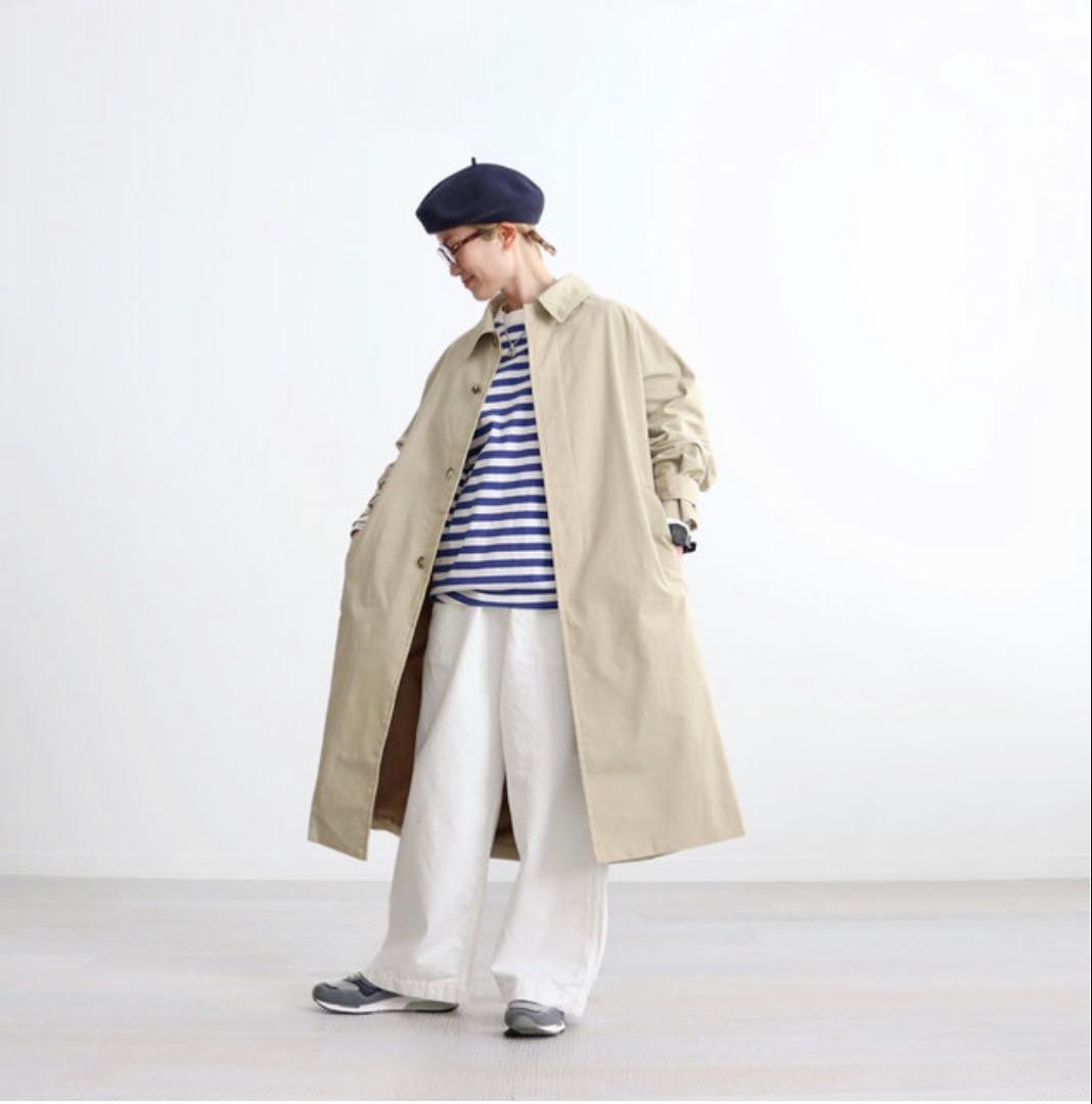 “one fifth”コットンナイロン・ステンカラーコート・サイズ1・ベージュ