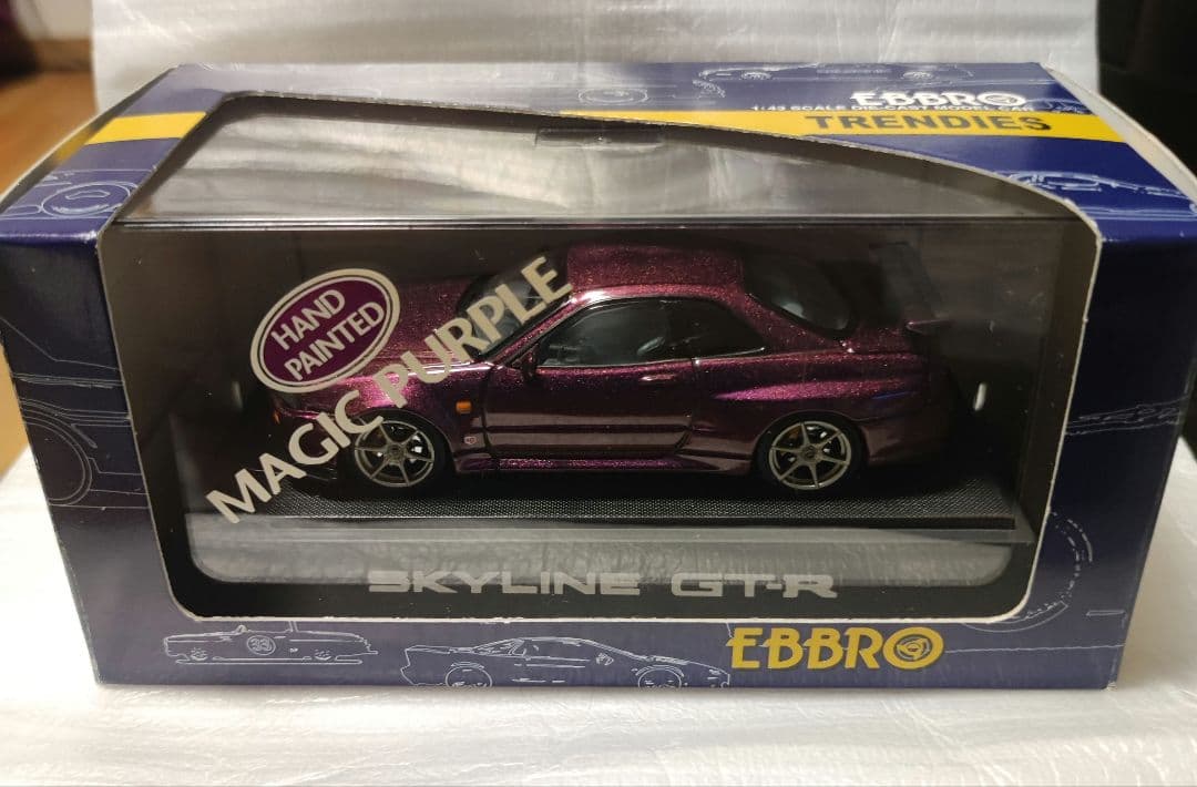 エブロ EBBRO R-34 R34 GT-R SKYLINE PURPLE