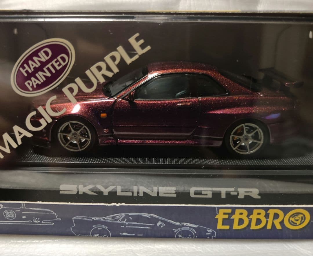 エブロ EBBRO R-34 R34 GT-R SKYLINE PURPLE