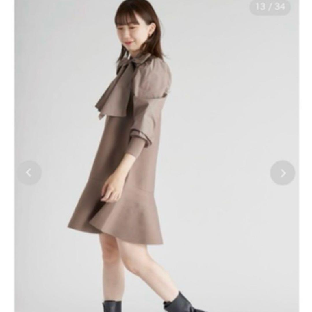 【新品未使用】CELFORD セルフォード Aラインフレアワンピース ブラウン
