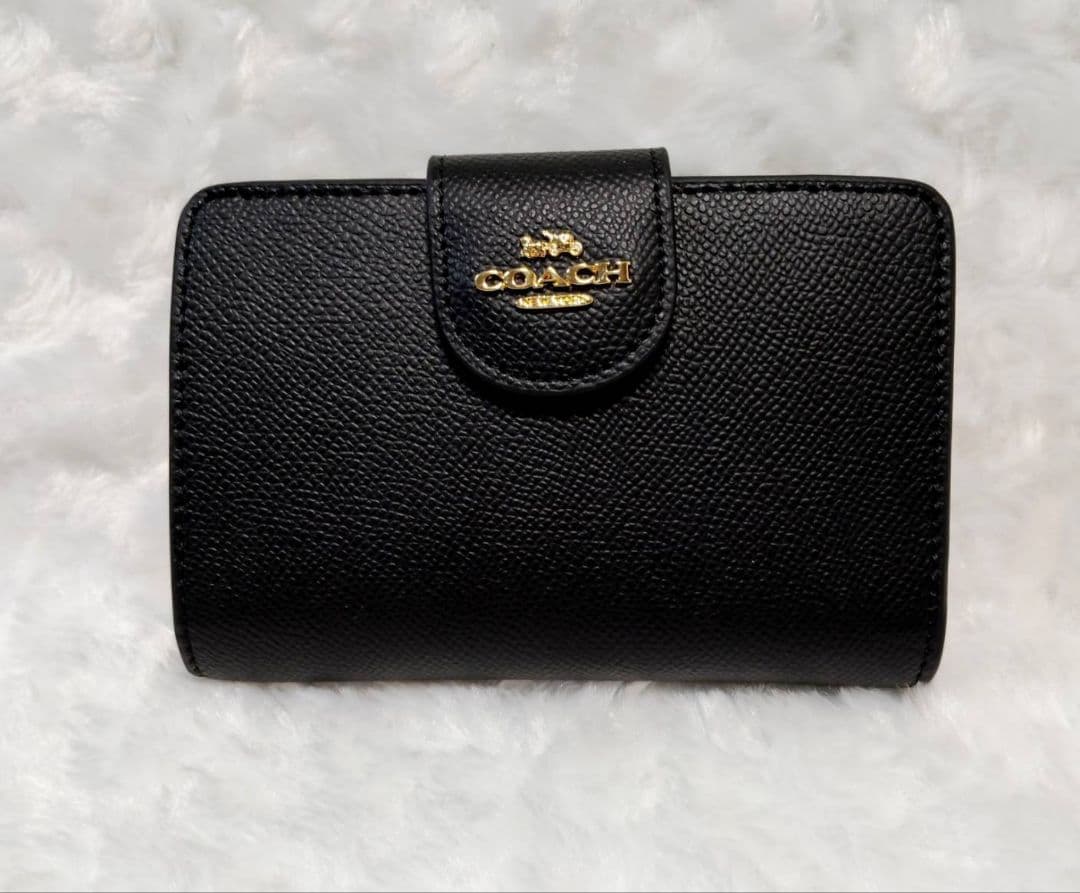 COACH 　二つ折り財布　ブラック