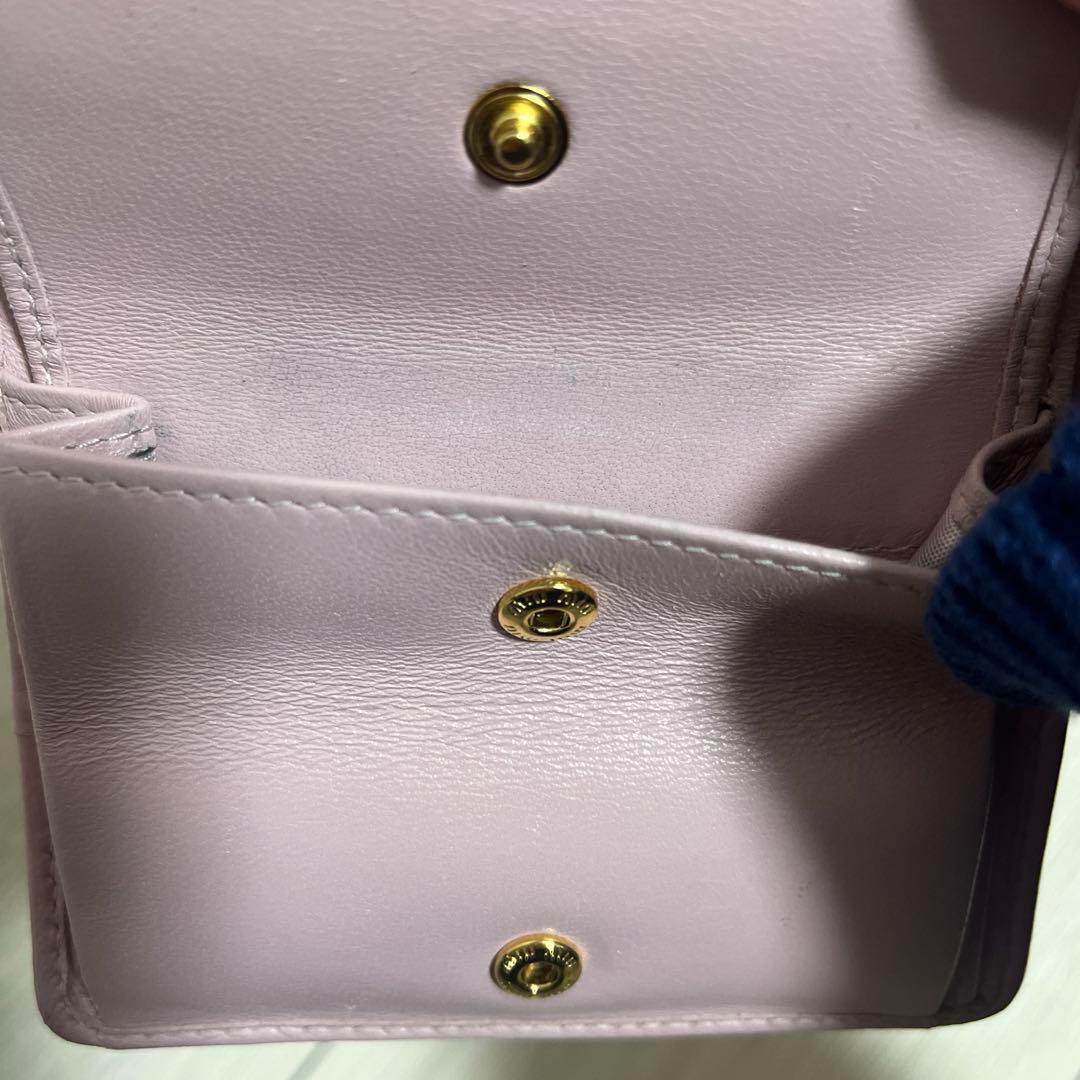 Miu Miu マテラッセレザー 折り財布