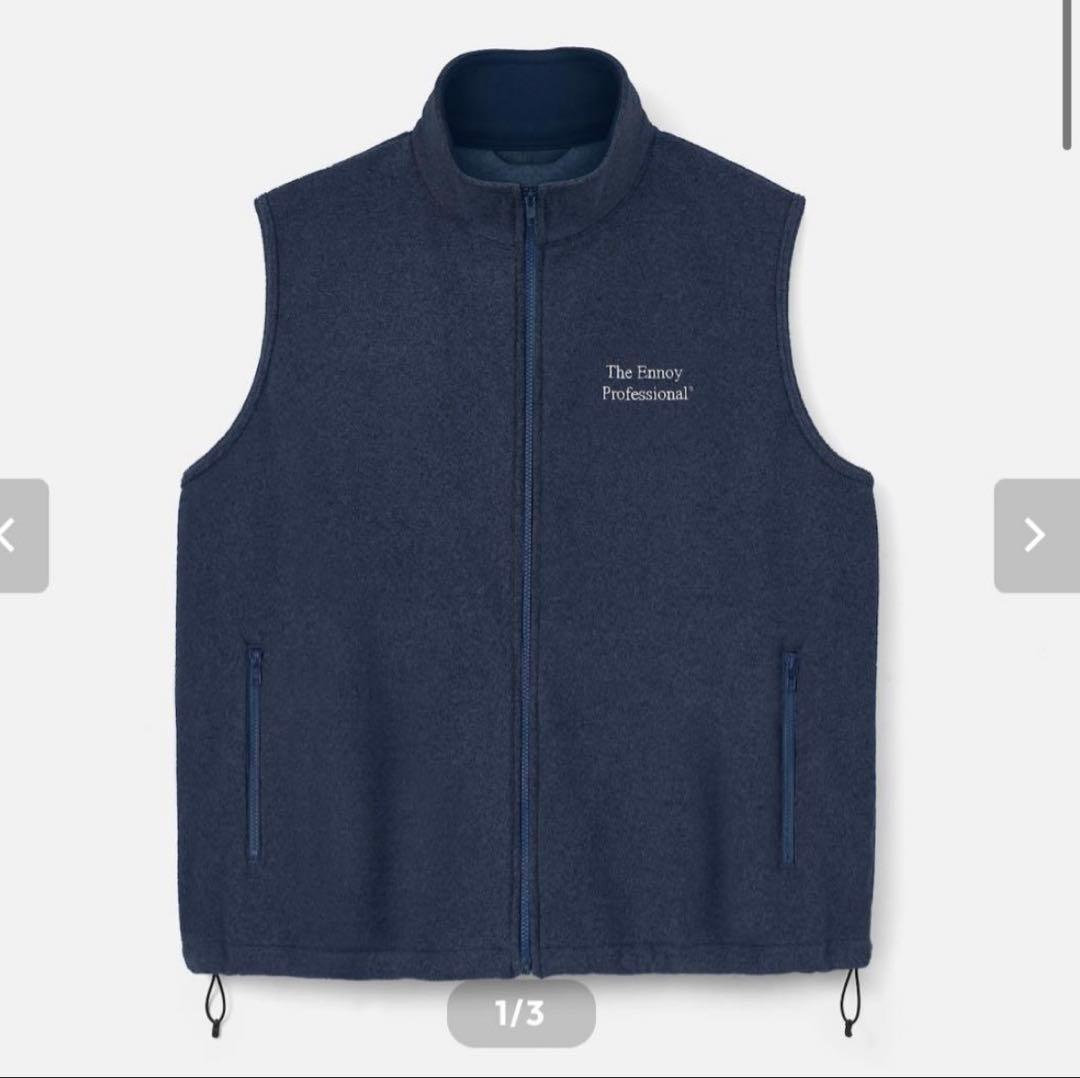 ennoy PROFESSIONAL FLEECE VEST ネイビーL