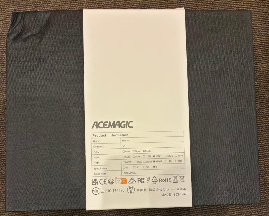 ミニPC ACEMAGIC MINI PC N100