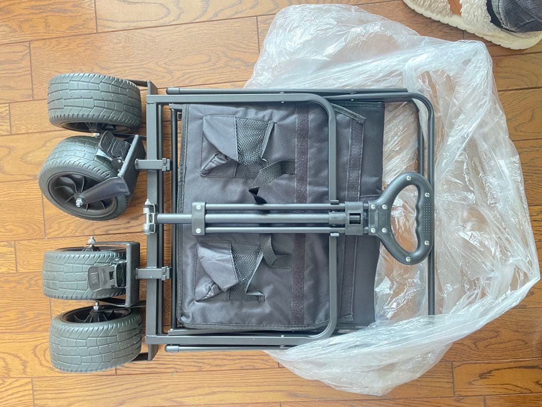 ラスト１点割引可能　200L折りたたみ式 キャリーワゴン アウトドア キャンプ用