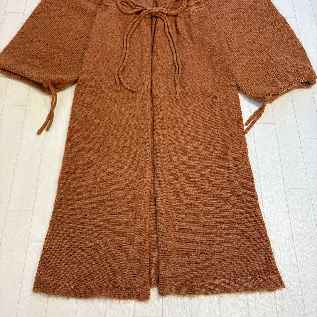 nowos ノーウォス Mohair long knit ロングカーディガン