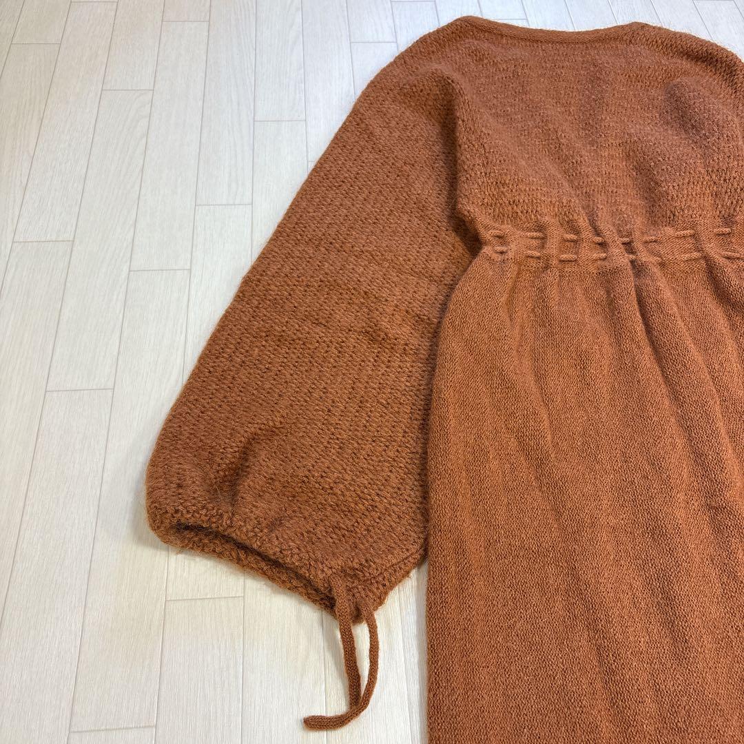 nowos ノーウォス Mohair long knit ロングカーディガン