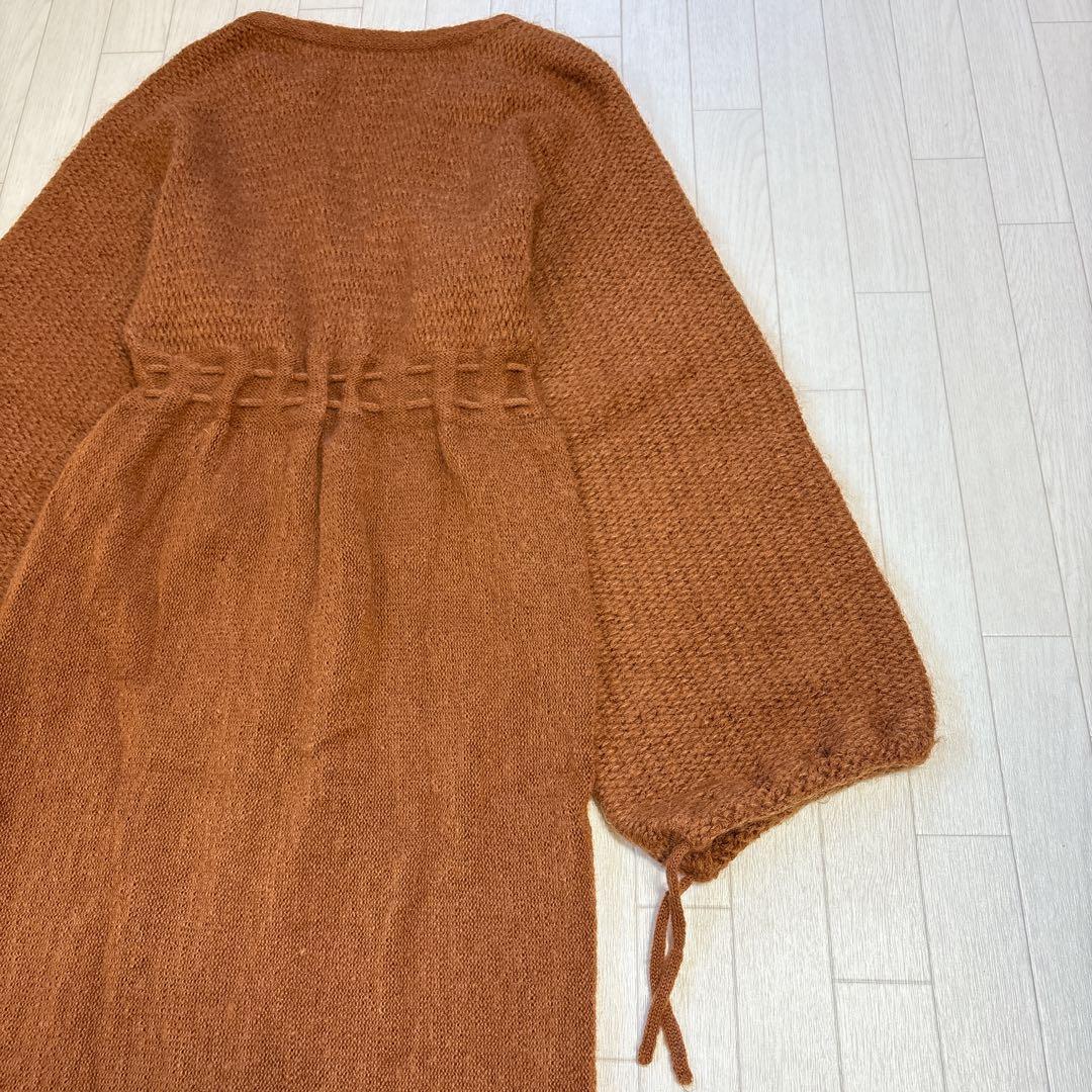 nowos ノーウォス Mohair long knit ロングカーディガン