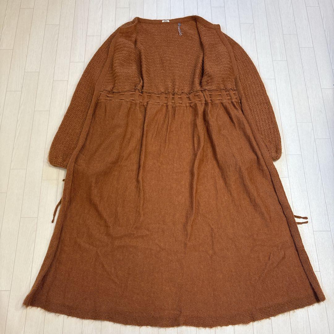 nowos ノーウォス Mohair long knit ロングカーディガン