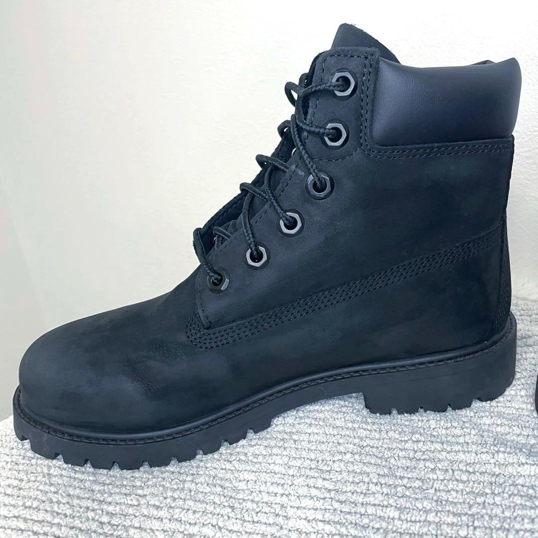 美品Timberland ティンバーランド ブーツ 黒 23.5cm 12907