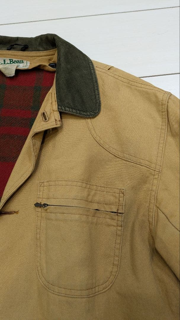 80年代 L.L.Bean/ダックワークジャケット/USA製/ライナー脱着
