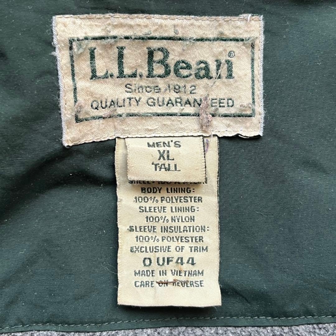 【00s】L.L.Beanウォームアップジャケット　刺繍ロゴ　裏地フリース