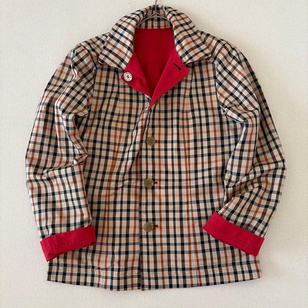 【美品】DAKS　ハウスチェック　リバーシブル　ジャケット　40