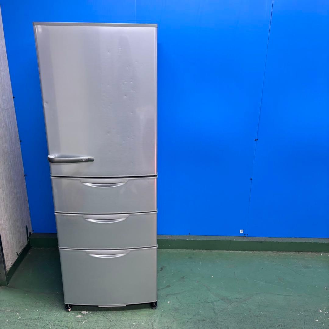 658 冷蔵庫　大型　300L〜400L 半年保証付　右開き　洗濯機有　半年保証
