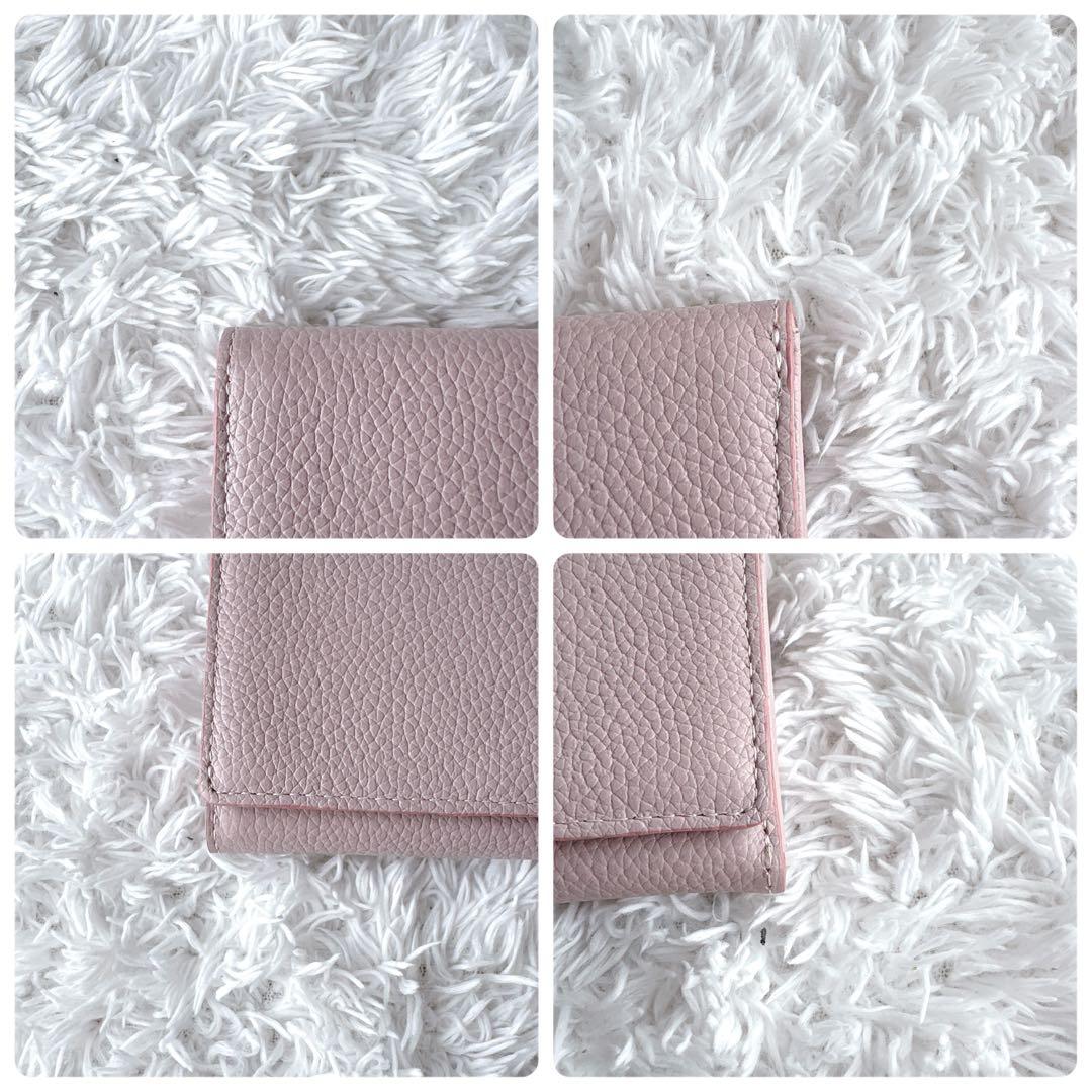 MARY QUANT シーリングデイジーレター ミニウォレット ピンク 現行