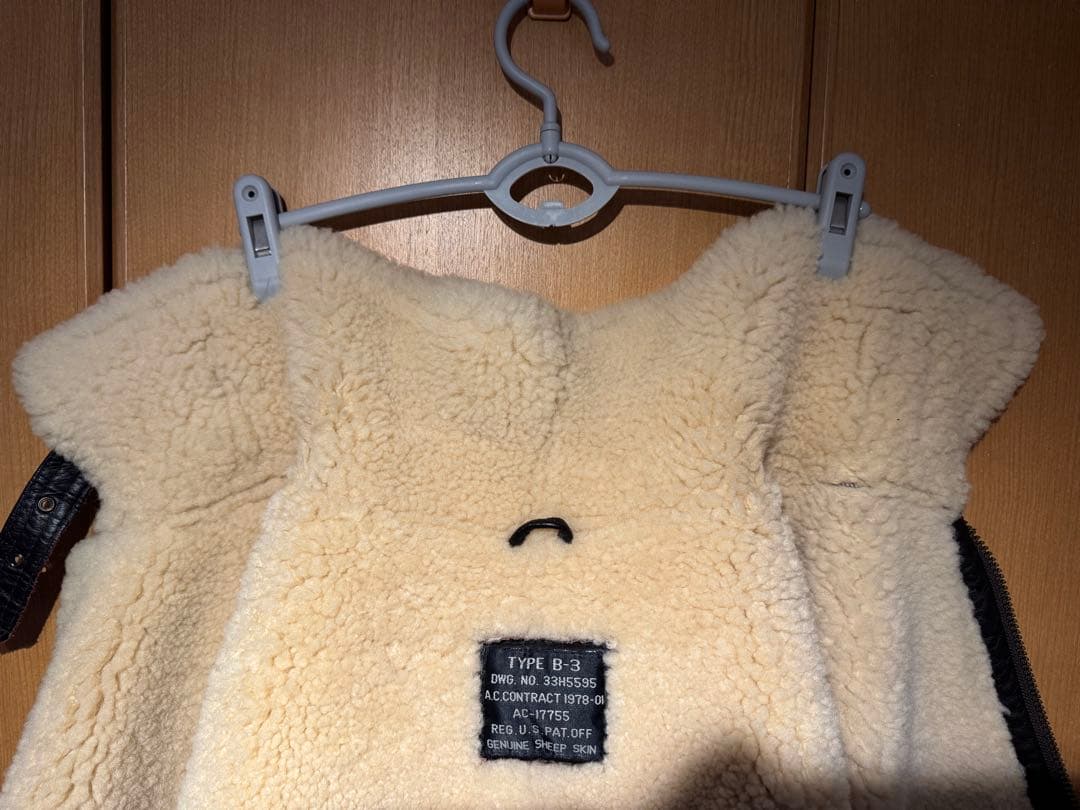 美品 B-3 ムートン ジャケット