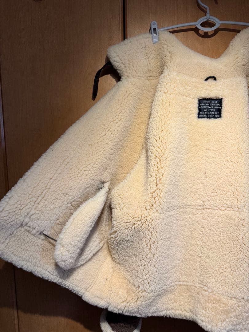 美品 B-3 ムートン ジャケット