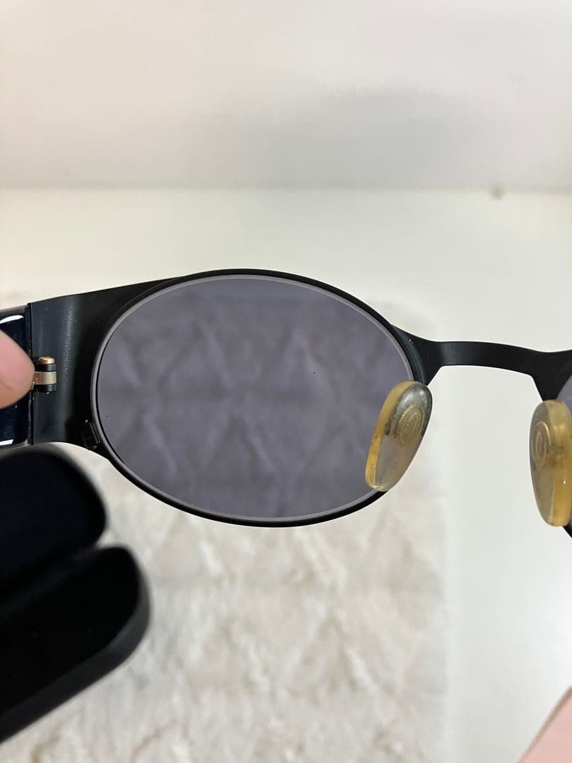 CHANEL　シャネル　サングラス　ココマーク　ブラック　黒　ロゴ　ケース付き