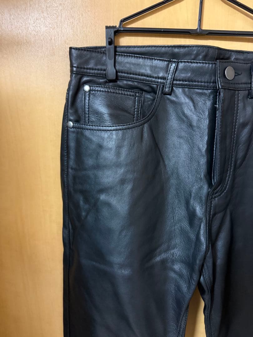ZARA LAMB LEATHER TROUSERS ラムレザー　羊革