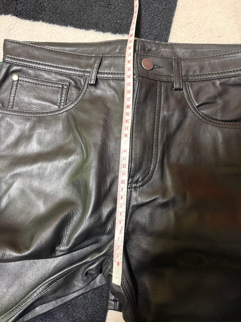 ZARA LAMB LEATHER TROUSERS ラムレザー　羊革