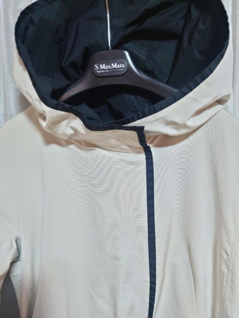 再値下げ極美品☆S'MAXMARAリバーシブルタフタコート☆コットン４５%黒４０